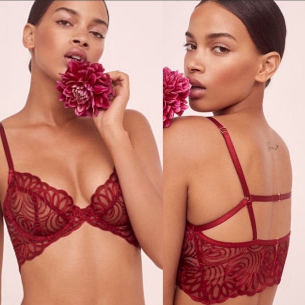 For Love & Lemons After Dark Plunge Bra